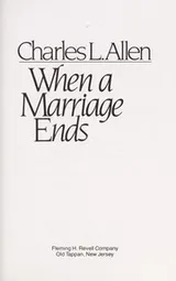 Cover of When a marriage ends
