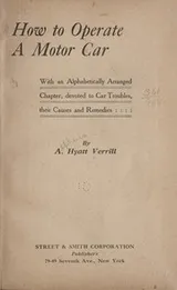 Cover of How to operate a motor car