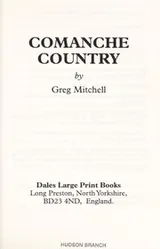 Cover of Comanche country
