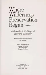 Cover of Where wilderness preservation began