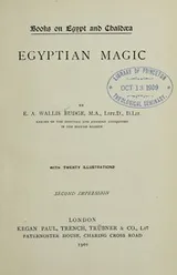 Cover of Egyptian magic