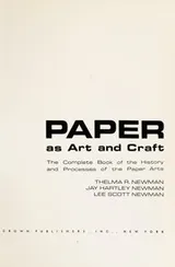 Cover of Paper as art and craft