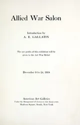 Cover of Allied War Salon