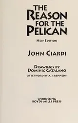 Cover of The reason for the pelican