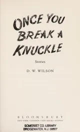 Cover of Once you break a knuckle