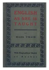 Cover of English as she is taught