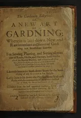 Cover of The gardeners labyrinth; or, A new art of gardning