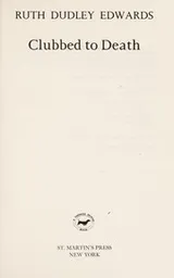 Cover of Clubbed to death