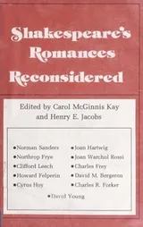 Cover of Shakespeare's romances reconsidered