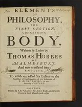 Cover of Elements of philosophy, the first section, concerning body