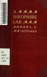 Cover of A Shropshire lad