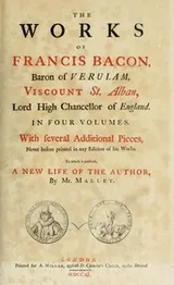 Cover of The works of Francis Bacon
