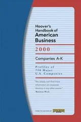 Cover of Hoover's Handbook of American Business 2000