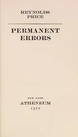 Cover of Permanent errors