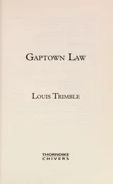 Cover of Gaptown law
