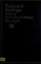 Cover of Rudyard Kipling's verse