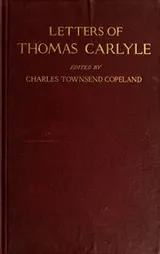 Cover of Early letters of Thomas Carlyle