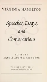 Cover of Virginia Hamilton