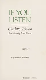 Cover of If You Listen