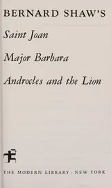 Cover of Bernard Shaw's Saint Joan, Major Barbara, Androcles and the Lion