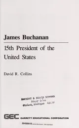 Cover of James Buchanan, 15th president of the United States