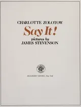 Cover of Say it!