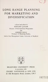 Cover of Long range planning for marketing and diversification