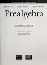 Cover of Prealgebra