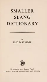 Cover of Smaller slang dictionary