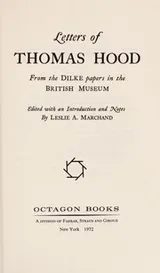 Cover of Letters of Thomas Hood, from the Dilke papers in the British Museum