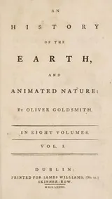 Cover of An history of the earth, and animated nature