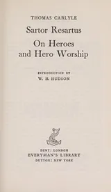Cover of Sartor Resartus and On Heroes and Hero Worship