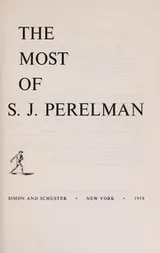 Cover of The most of S. J. Perelman