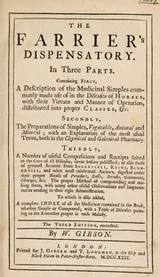 Cover of The farrier's dispensatory in three parts