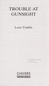 Cover of Trouble at gunsight