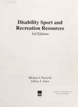 Cover of Disability sport and recreation resources