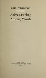 Cover of Adventuring among words