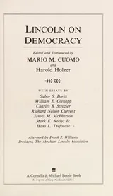 Cover of Lincoln on democracy