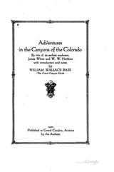 Cover of Adventures in the canyons of the Colorado by two of its earliest explorers