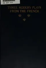Cover of Three modern plays from the French