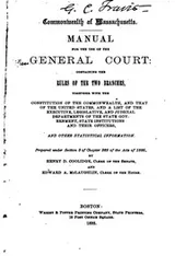Cover of A Manual for the Use of the General Court