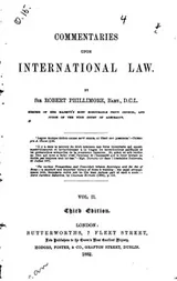 Cover of Commentaries Upon International Law
