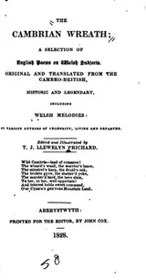 Cover of The Cambrian Wreath: A Selection of English Poems on Welsh Subjects ...