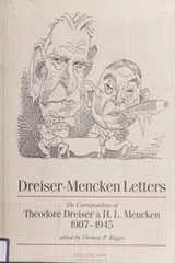 Cover of Dreiser-Mencken letters