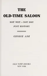 Cover of The old-time saloon