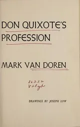 Cover of Don Quixote's profession