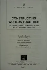 Cover of Constructing worlds together : interpersonal communication as relational process