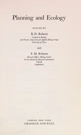 Cover of Planning and ecology