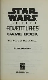 Cover of Star wars episode I adventures The Fury of Darth Maul Game Book