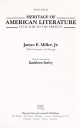 Cover of Heritage of American literature